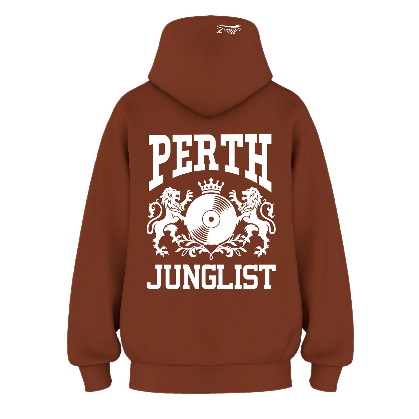 Mens PERTH JUNGLIST Hoodie - Clay (back)