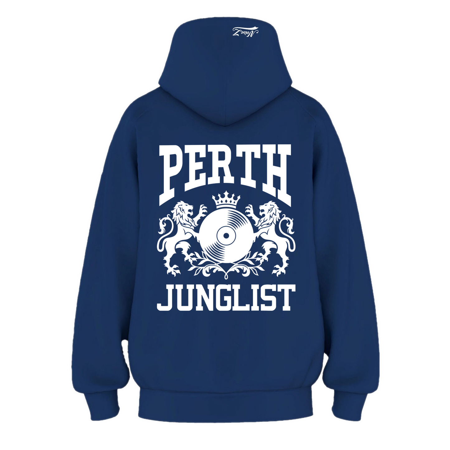 Mens PERTH JUNGLIST Hoodie - Cobalt Blue (back)