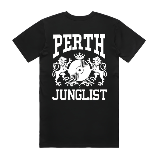 Mens PERTH JUNGLIST Tee - Black (back)