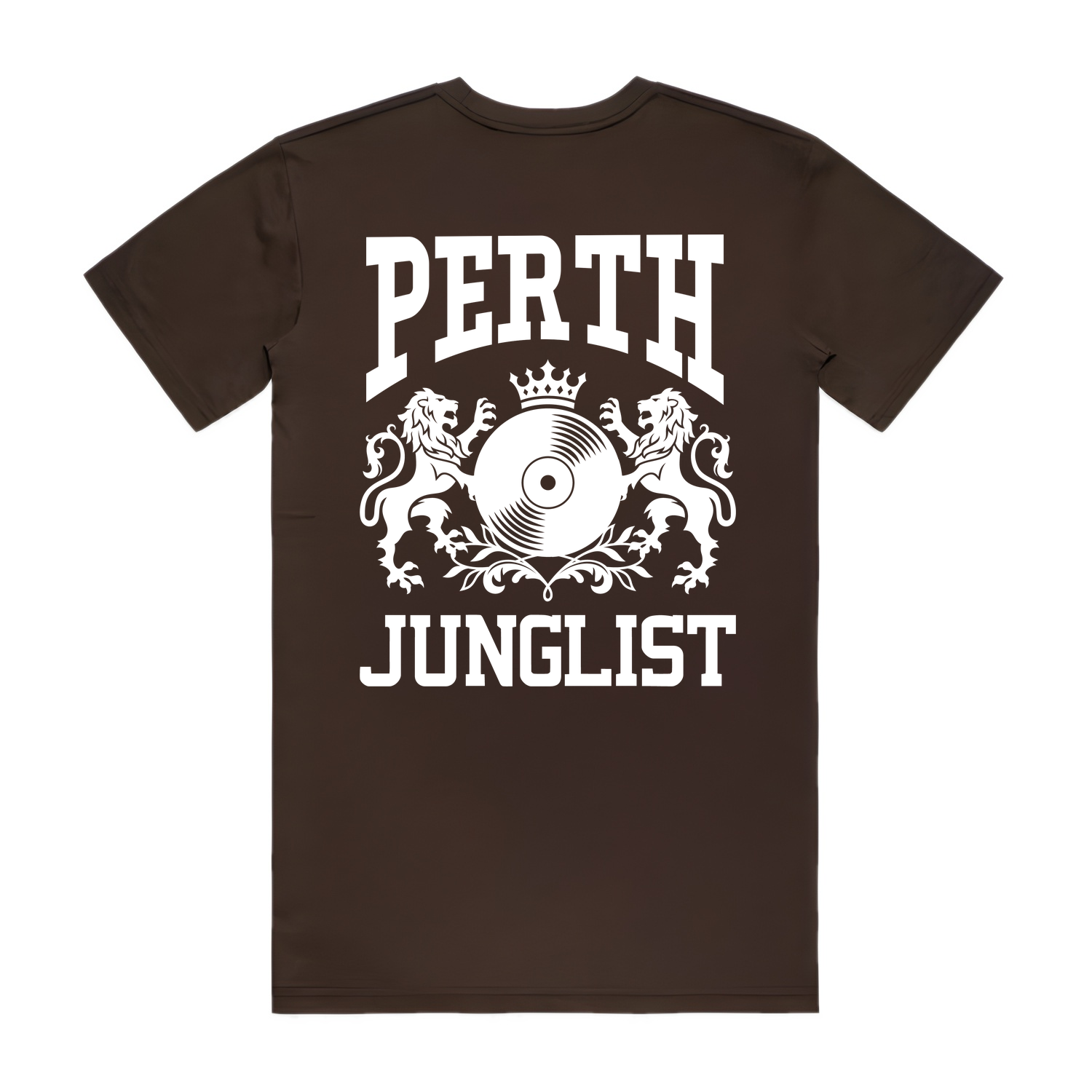 Mens PERTH JUNGLIST Tee - Chocolate (back)