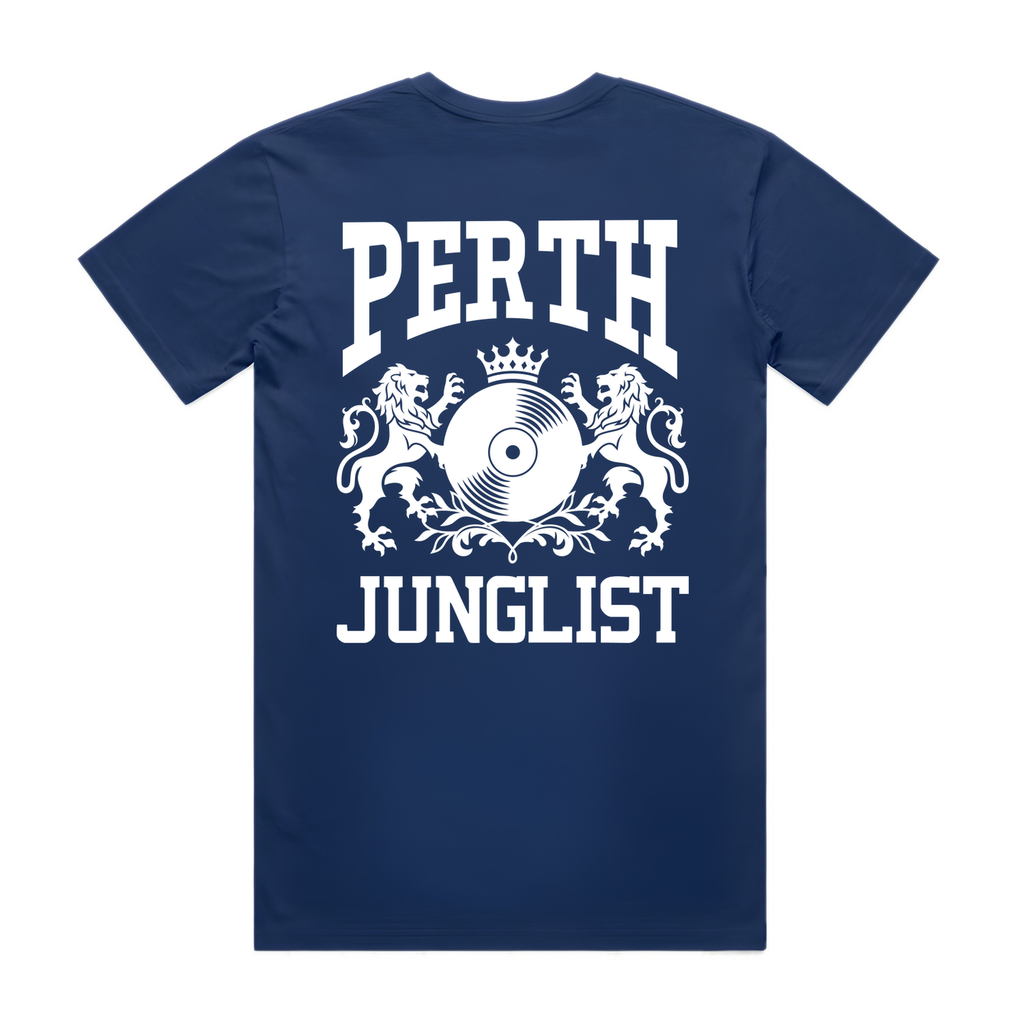 Mens PERTH JUNGLIST Tee - Cobalt Blue (back)