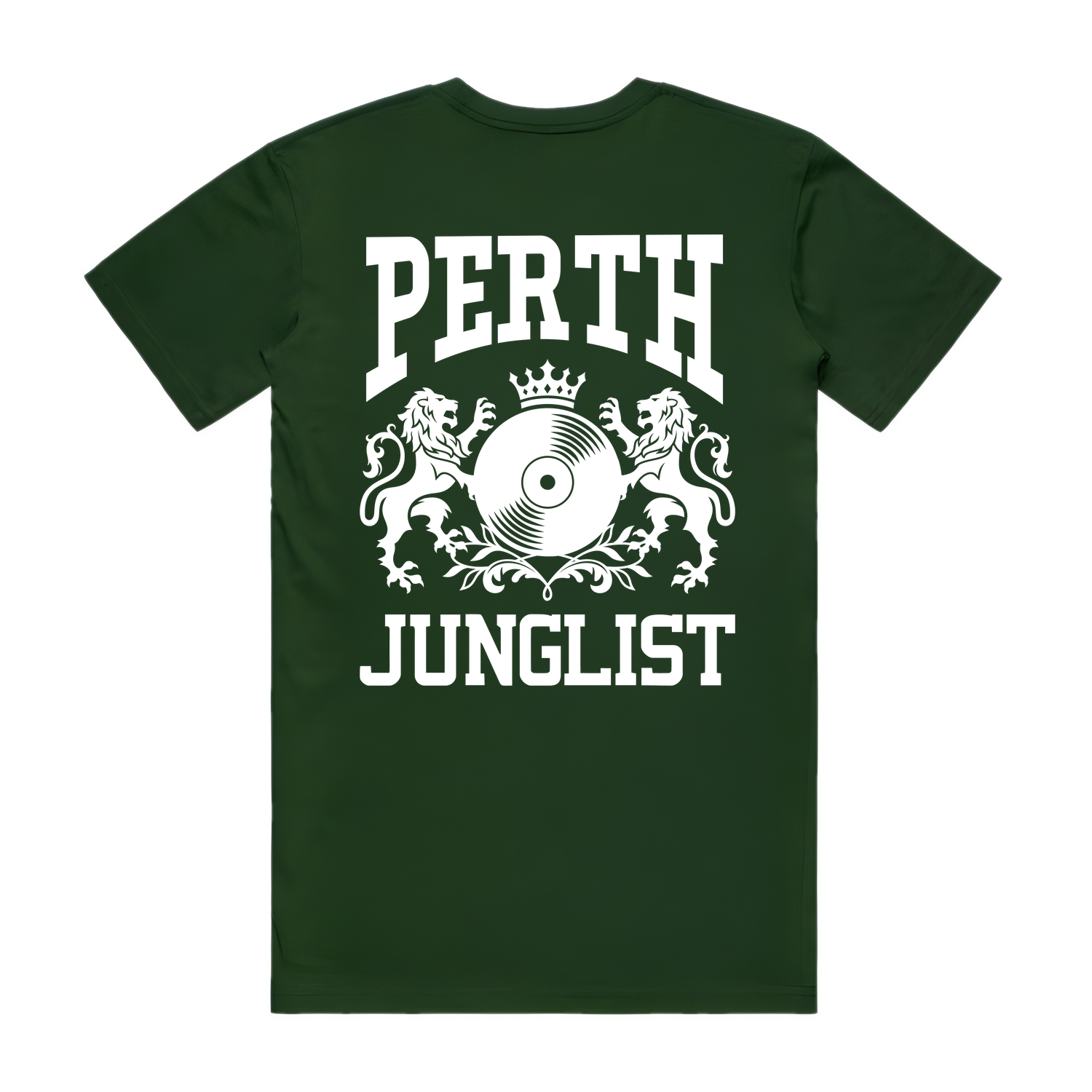 Mens PERTH JUNGLIST Tee - Forest Green (back)