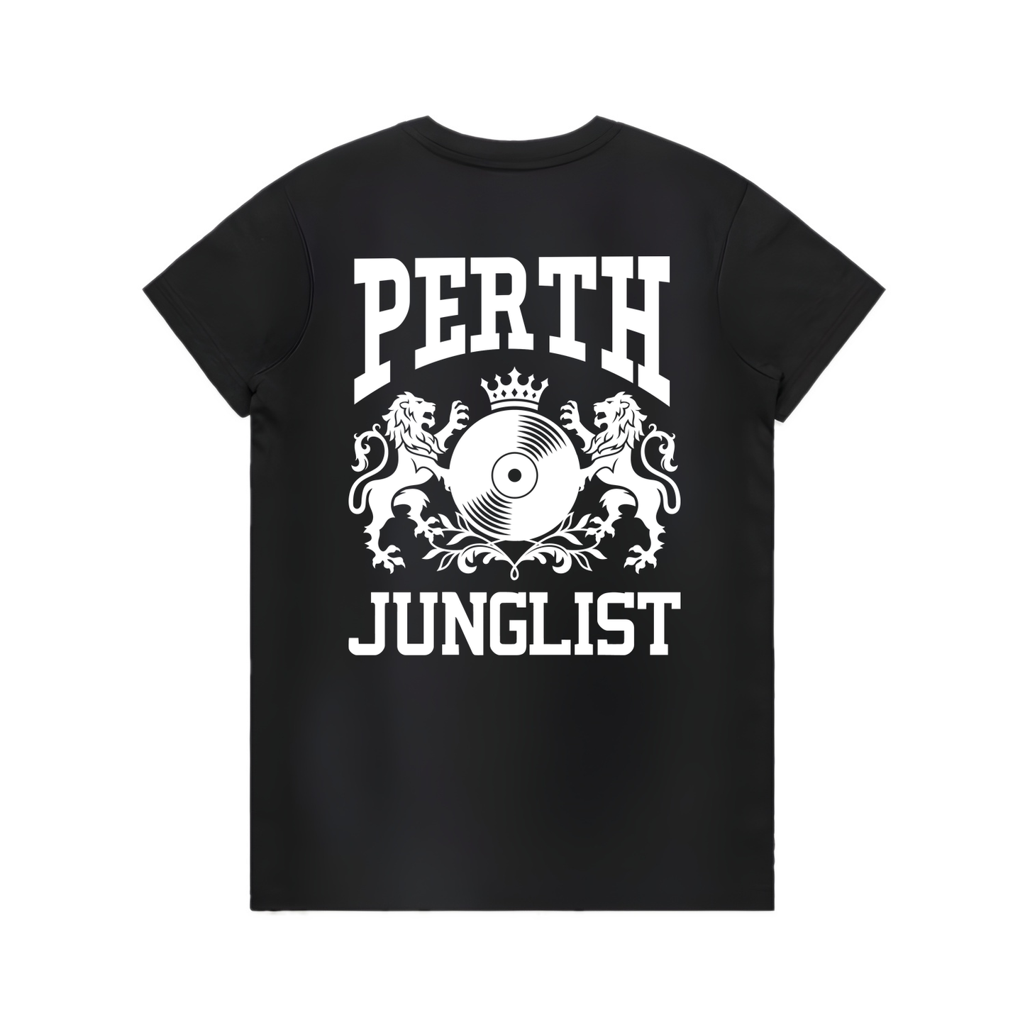 Womens PERTH JUNGLIST Tee - Black (back)