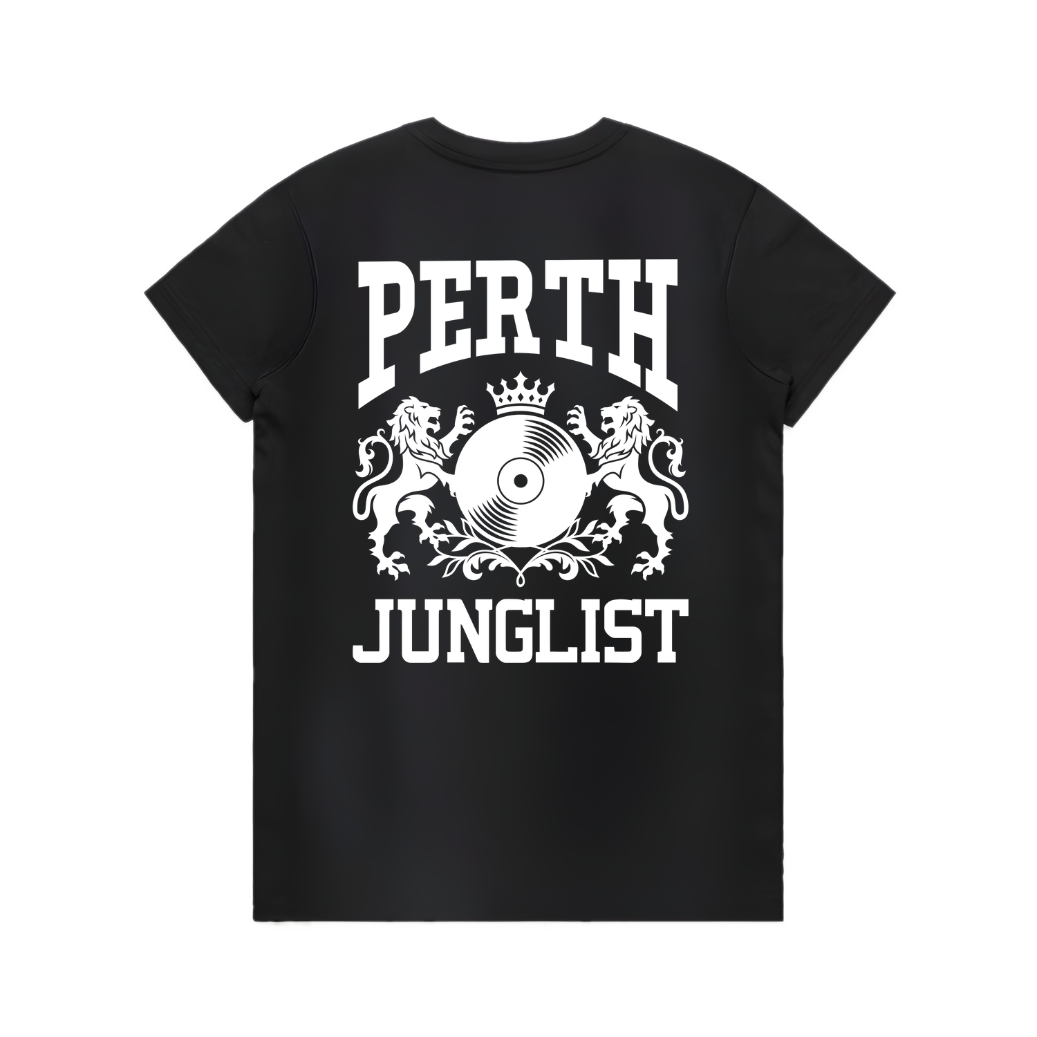 Womens PERTH JUNGLIST Tee - Black (back)