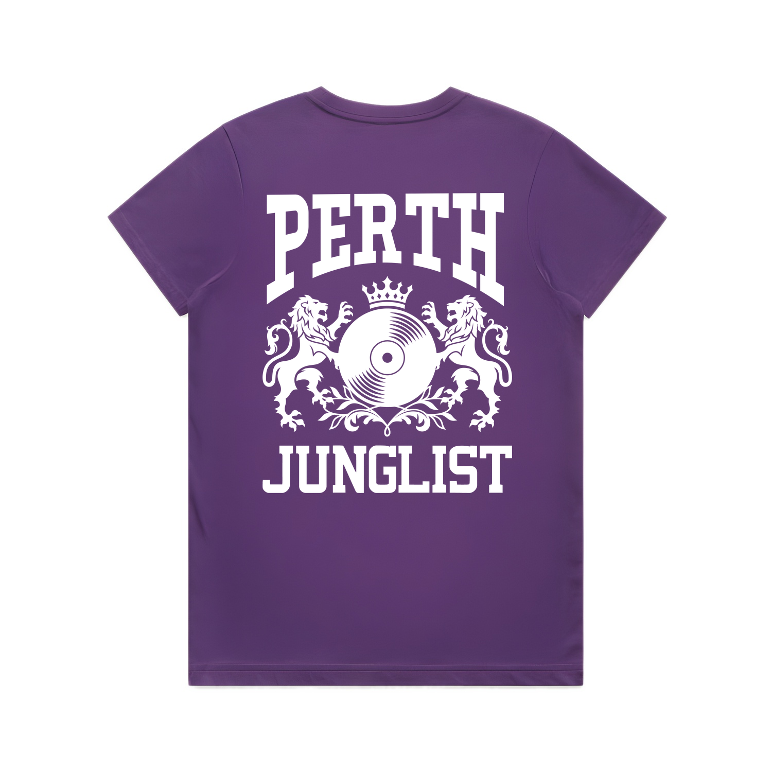 Womens PERTH JUNGLIST Tee - Purple (back)