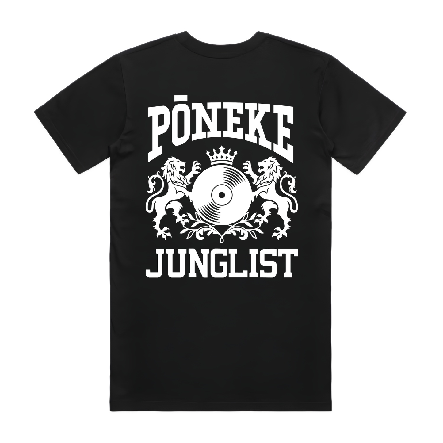 Mens PŌNEKE JUNGLIST Tee - Black (back)