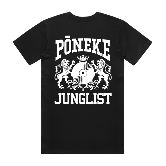 Mens PŌNEKE JUNGLIST Tee - Black (back)