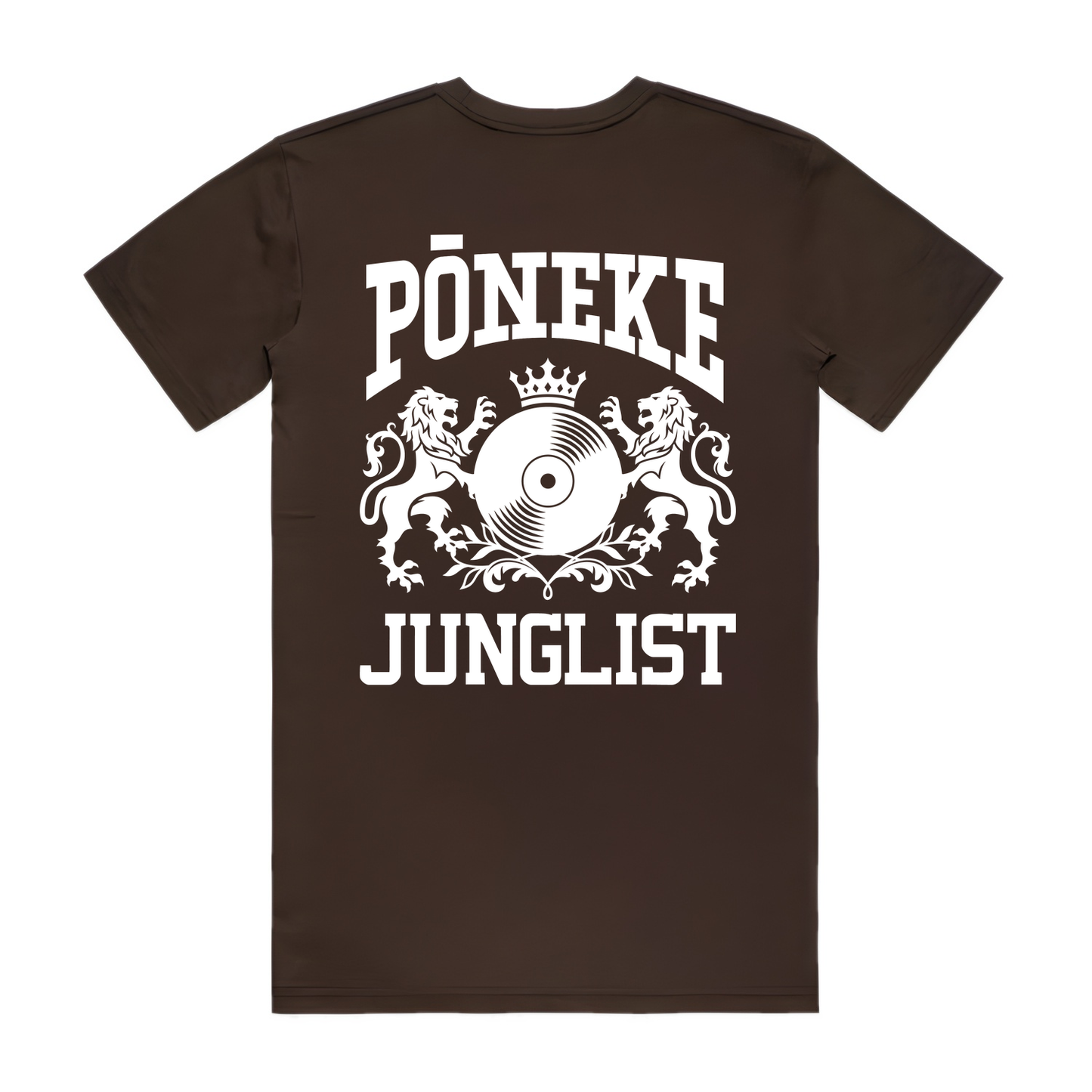 Mens PŌNEKE JUNGLIST Tee - Chocolate (back)