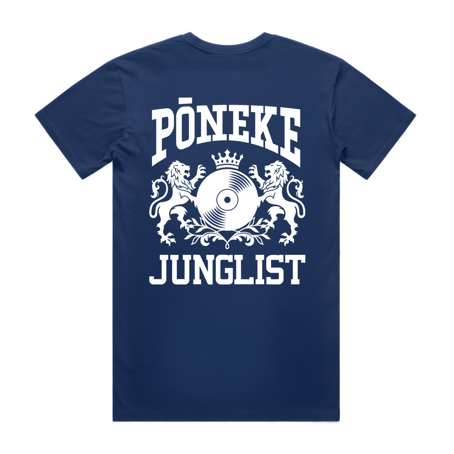 Mens PŌNEKE JUNGLIST Tee - Cobalt Blue (back)