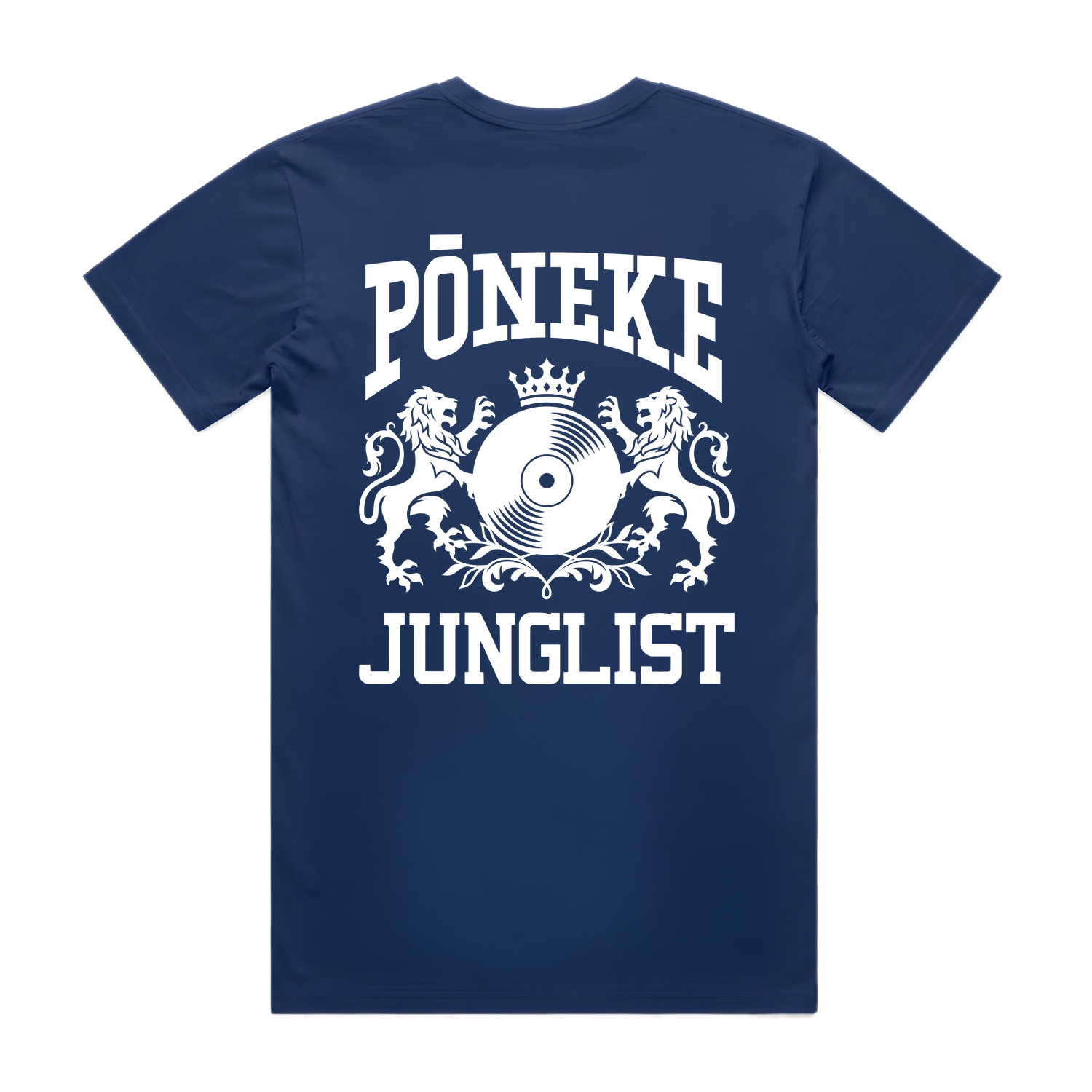 Mens PŌNEKE JUNGLIST Tee - Cobalt Blue (back)