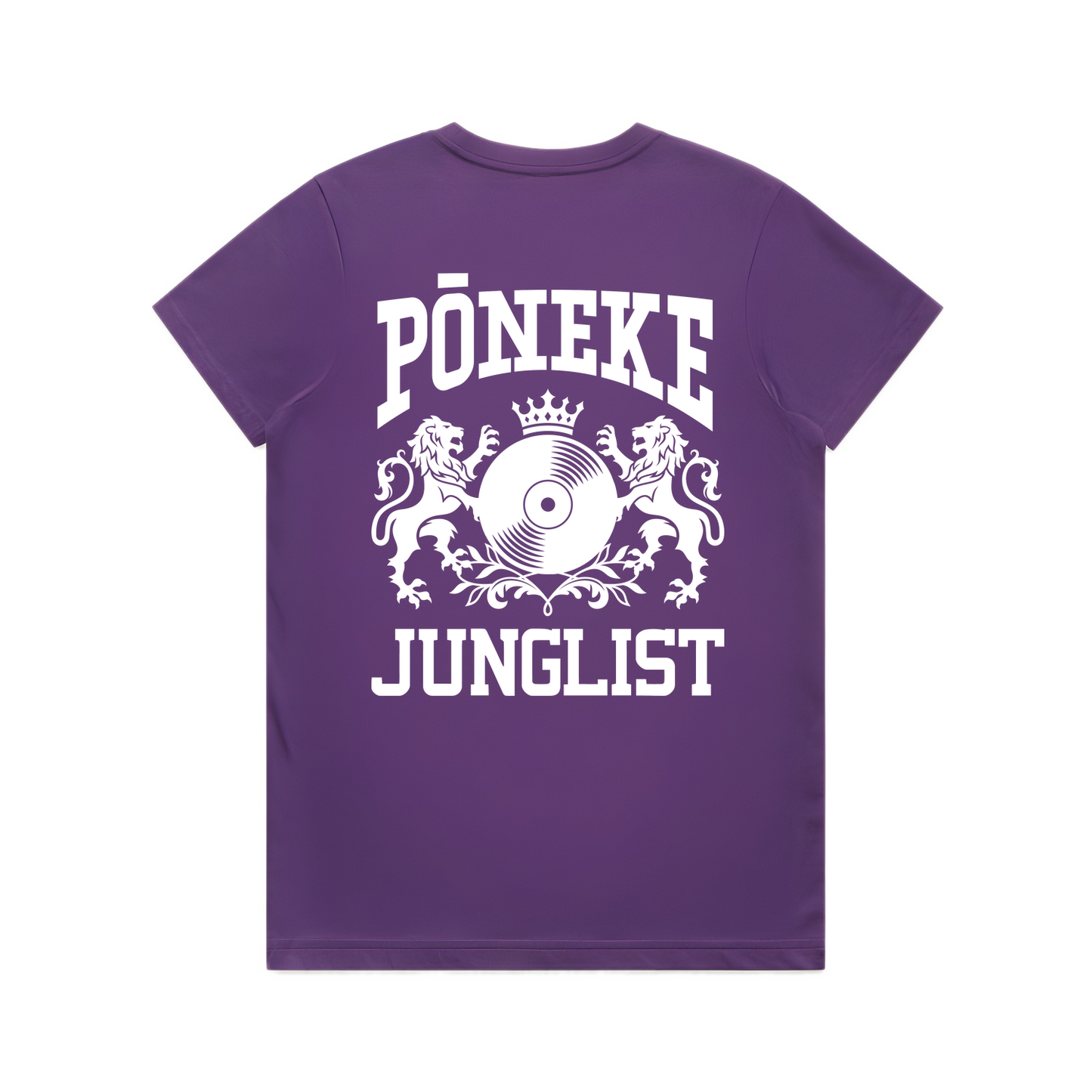 Womens PŌNEKE JUNGLIST Tee - Purple (back)