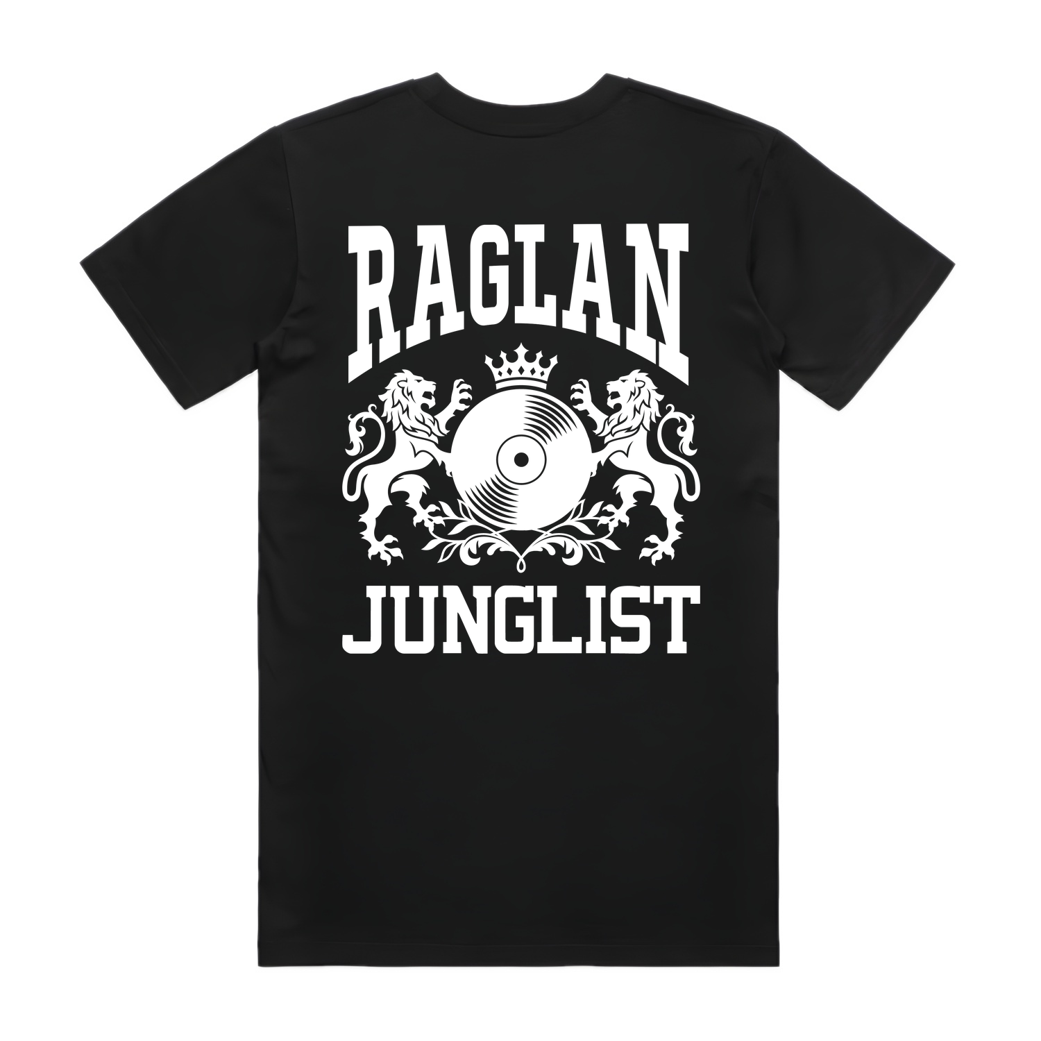 Mens RAGLAN JUNGLIST Tee - Black (back)