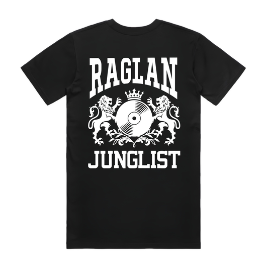 Mens RAGLAN JUNGLIST Tee - Black (back)
