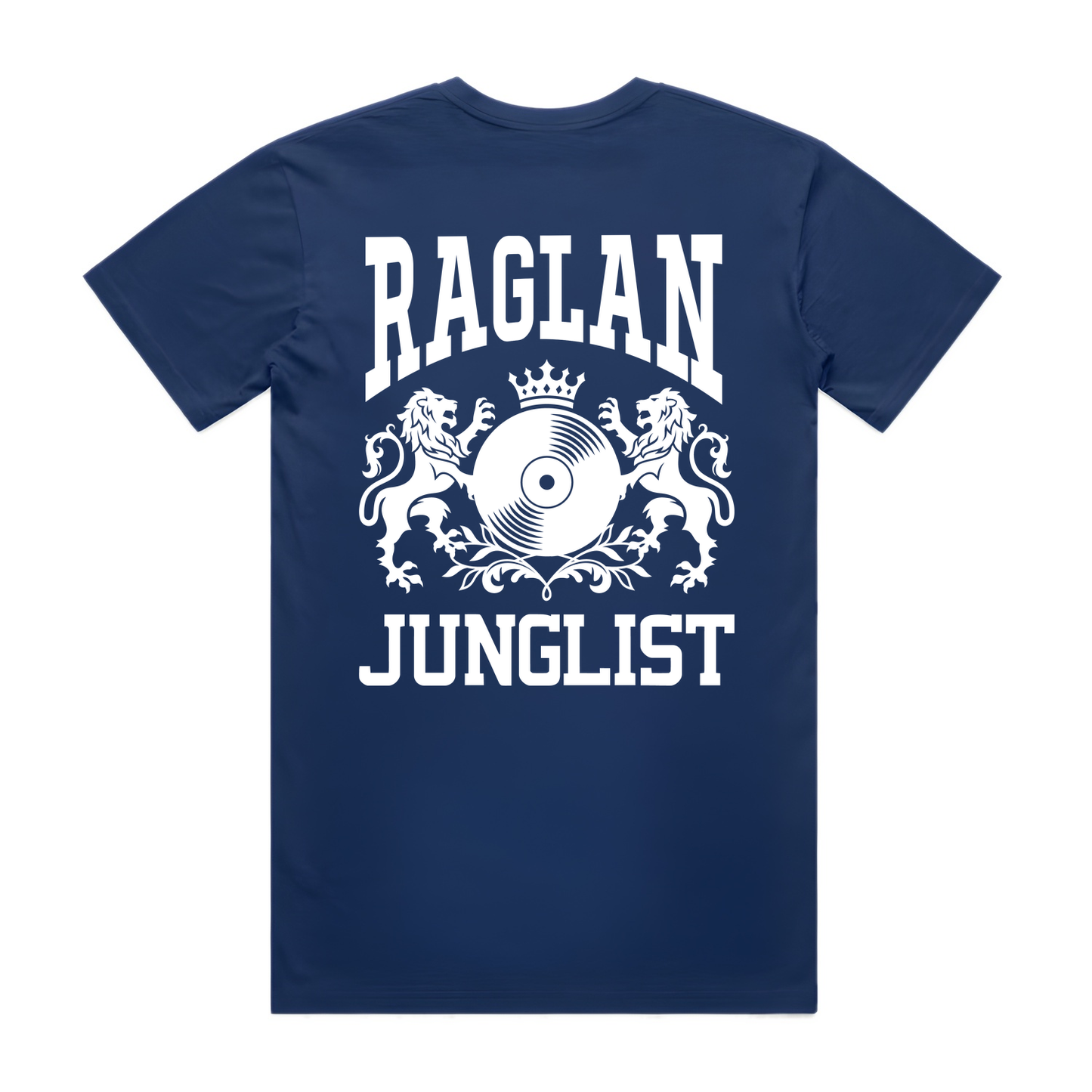 Mens RAGLAN JUNGLIST Tee - Cobalt Blue (back)