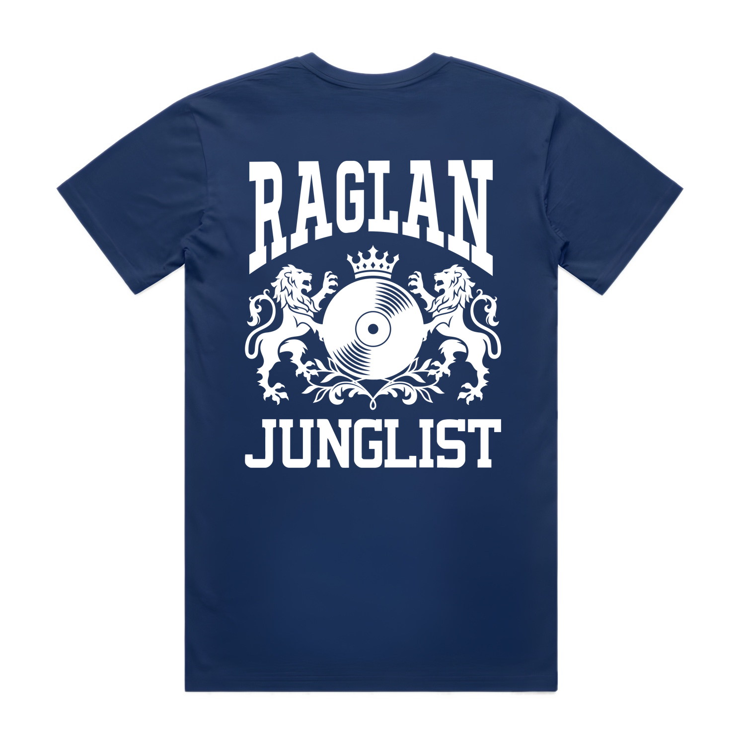 Mens RAGLAN JUNGLIST Tee - Cobalt Blue (back)