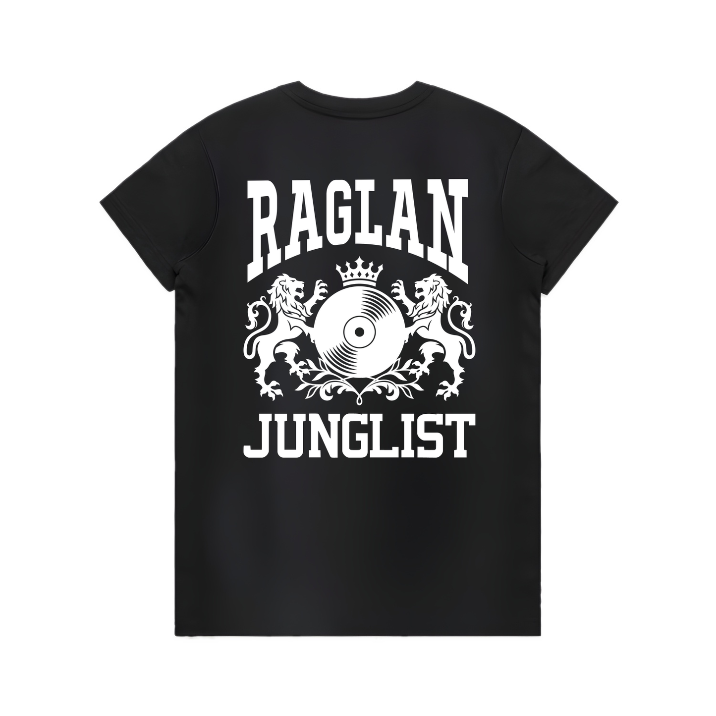 Womens RAGLAN JUNGLIST Tee - Black (back)