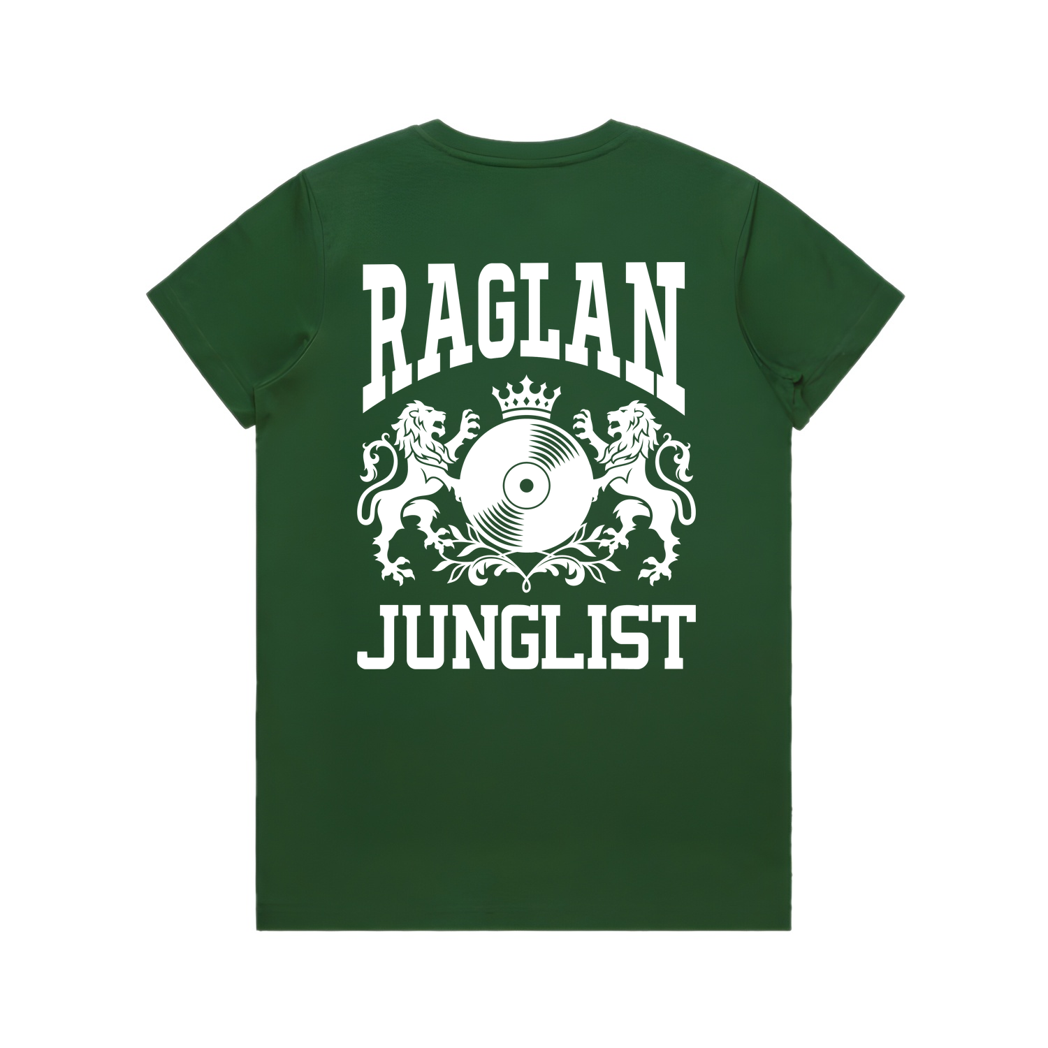 Womens RAGLAN JUNGLIST Tee - Forest Green (back)