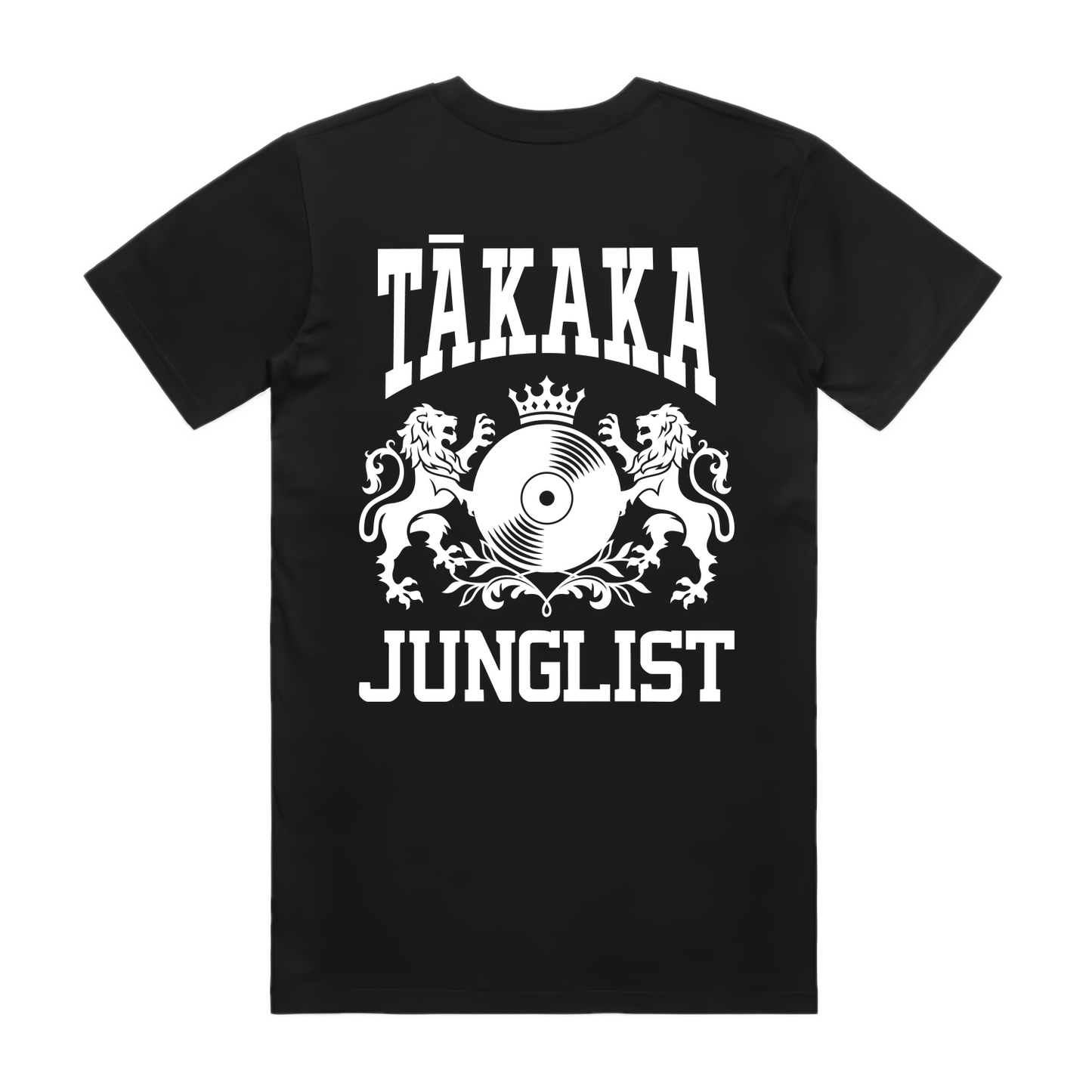 Mens TĀKAKA JUNGLIST Tee - Black (back)
