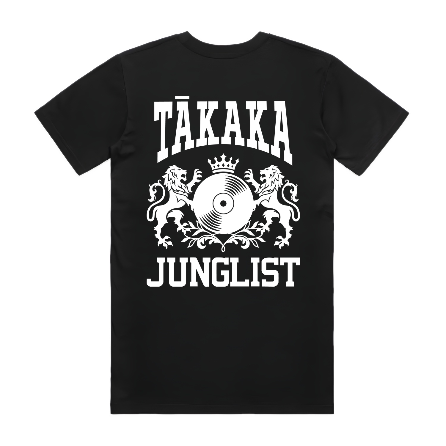 Mens TĀKAKA JUNGLIST Tee - Black (back)