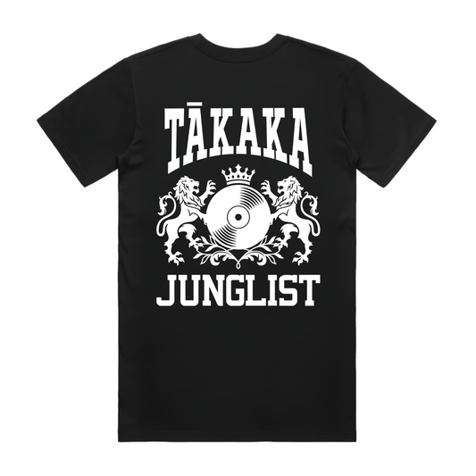 Mens TĀKAKA JUNGLIST Tee - Black (back)
