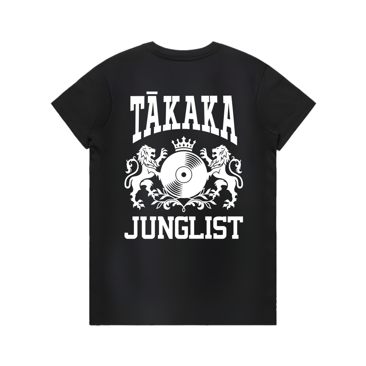 Womens TĀKAKA JUNGLIST Tee - Black (back)