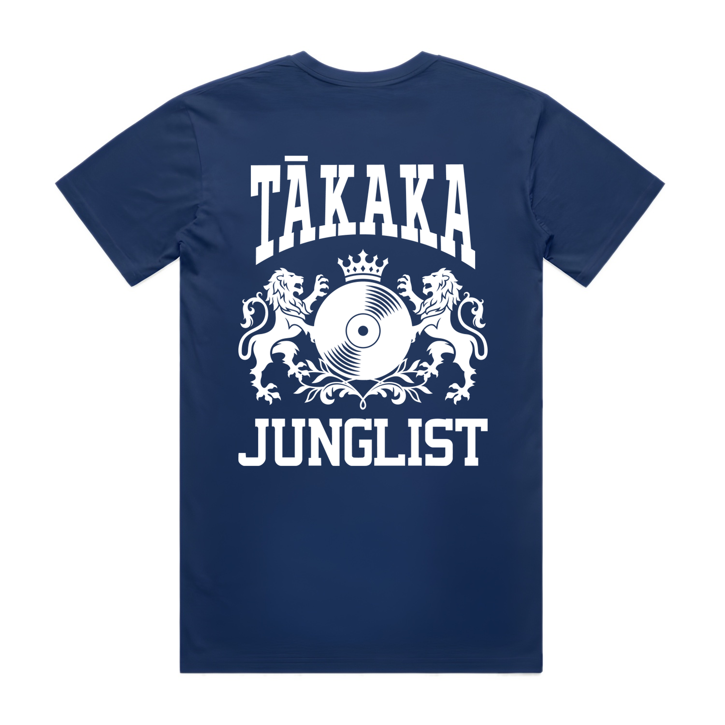 Mens TĀKAKA JUNGLIST Tee - Cobalt Blue (back)