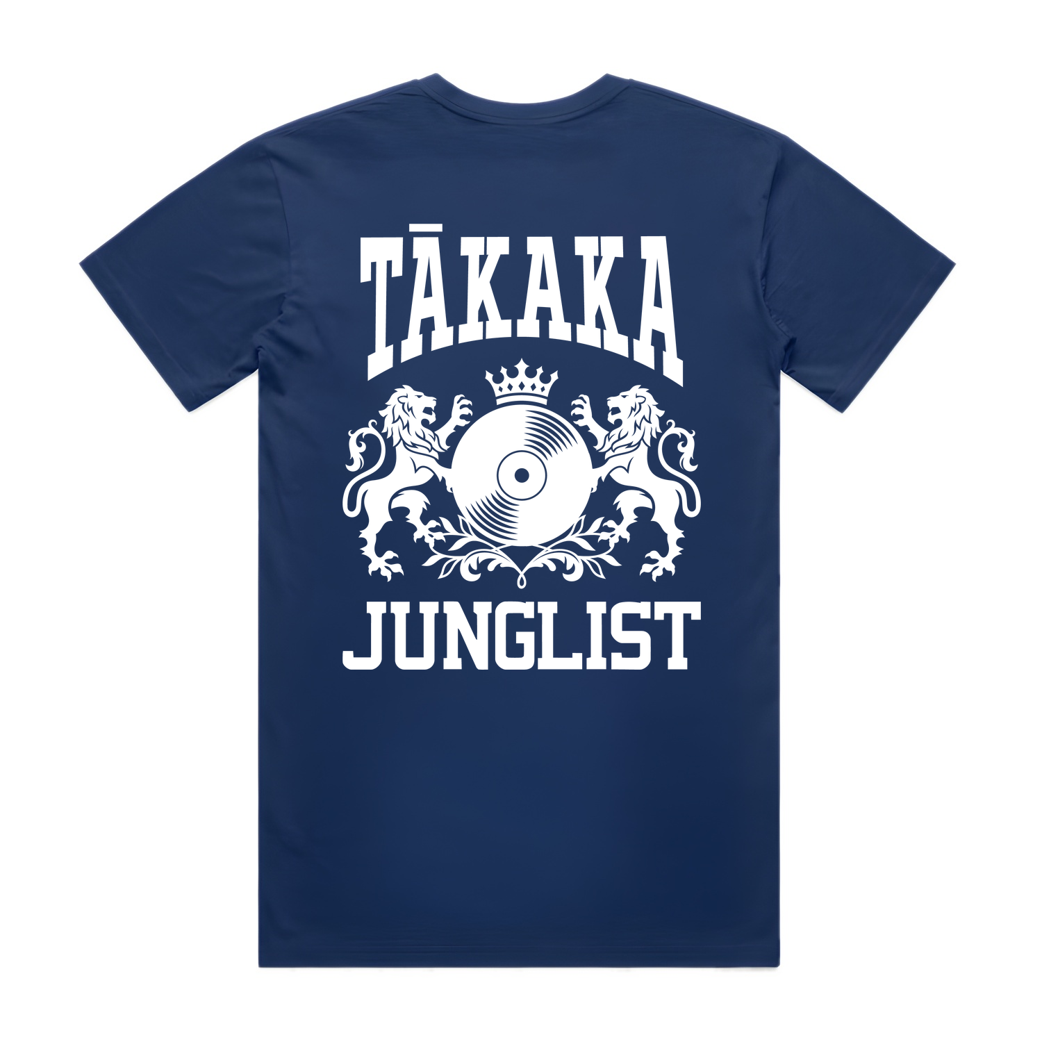 Mens TĀKAKA JUNGLIST Tee - Cobalt Blue (back)