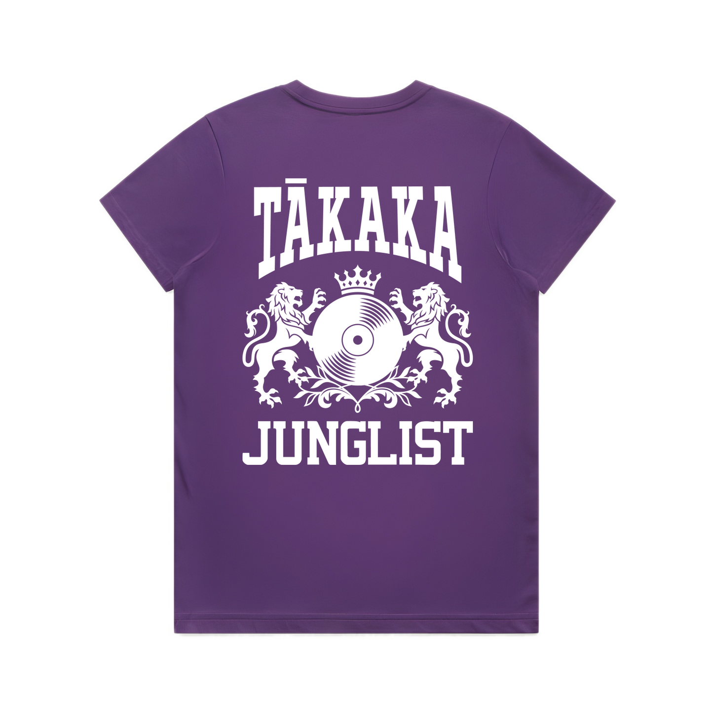 Womens TĀKAKA JUNGLIST Tee - Purple (back)