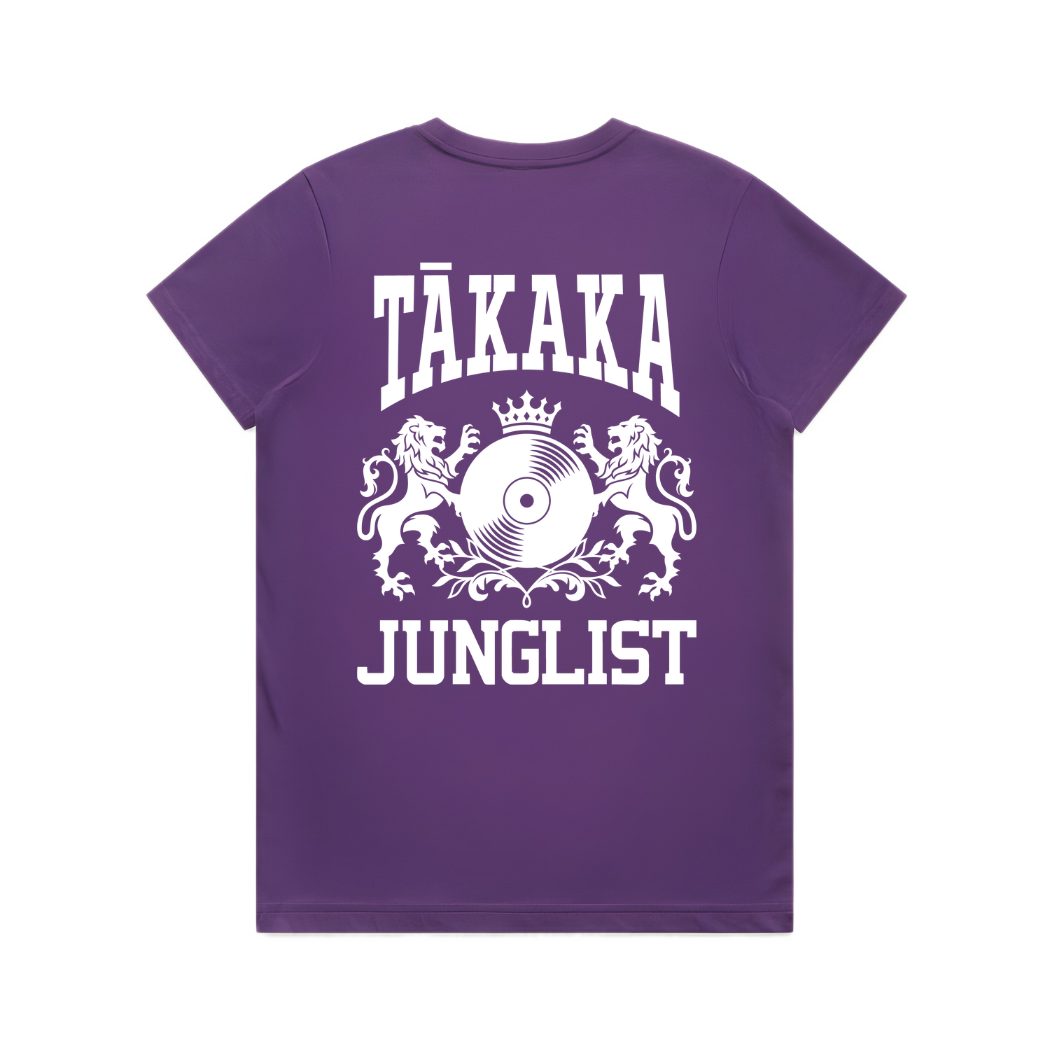 Womens TĀKAKA JUNGLIST Tee - Purple (back)