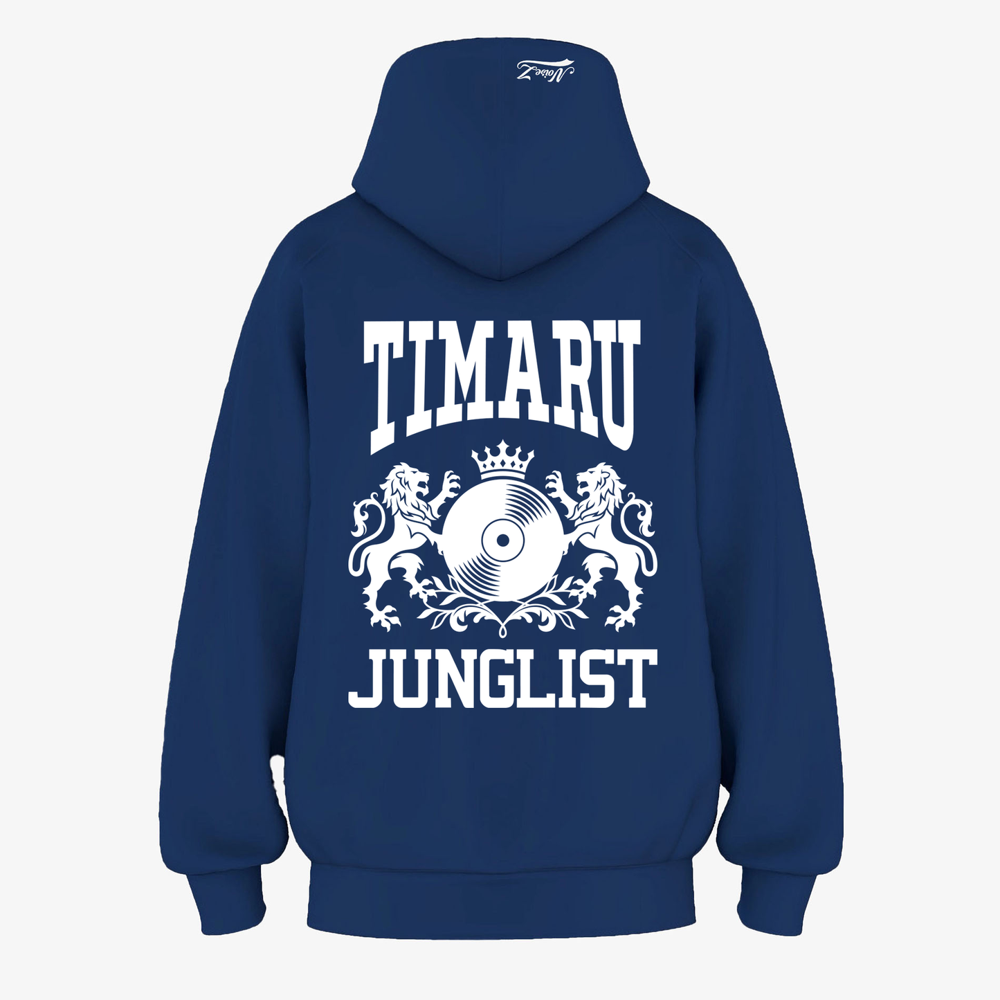 Mens TIMARU JUNGLIST Hoodie - Cobalt Blue (back)