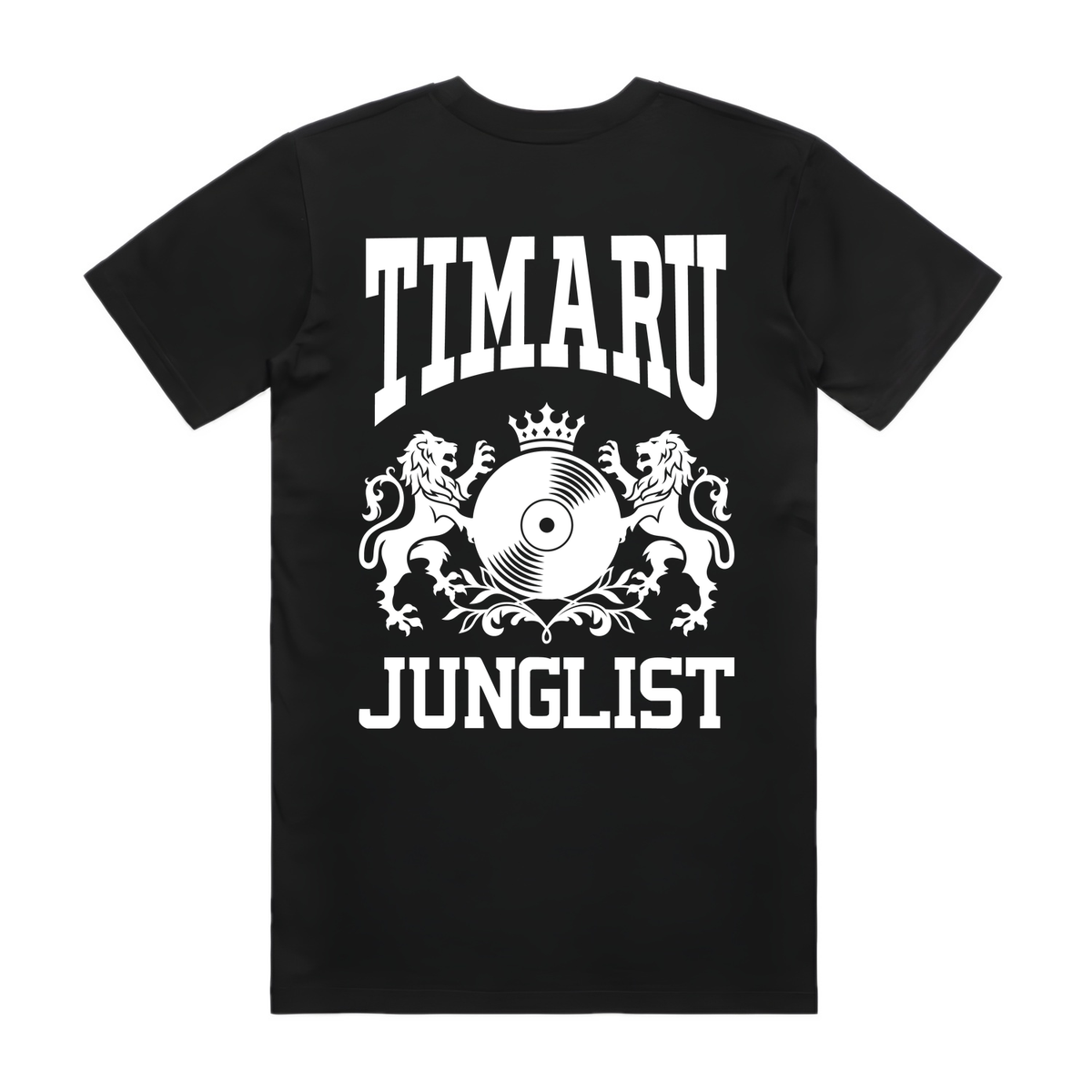 Mens TIMARU JUNGLIST Tee - Black (back)