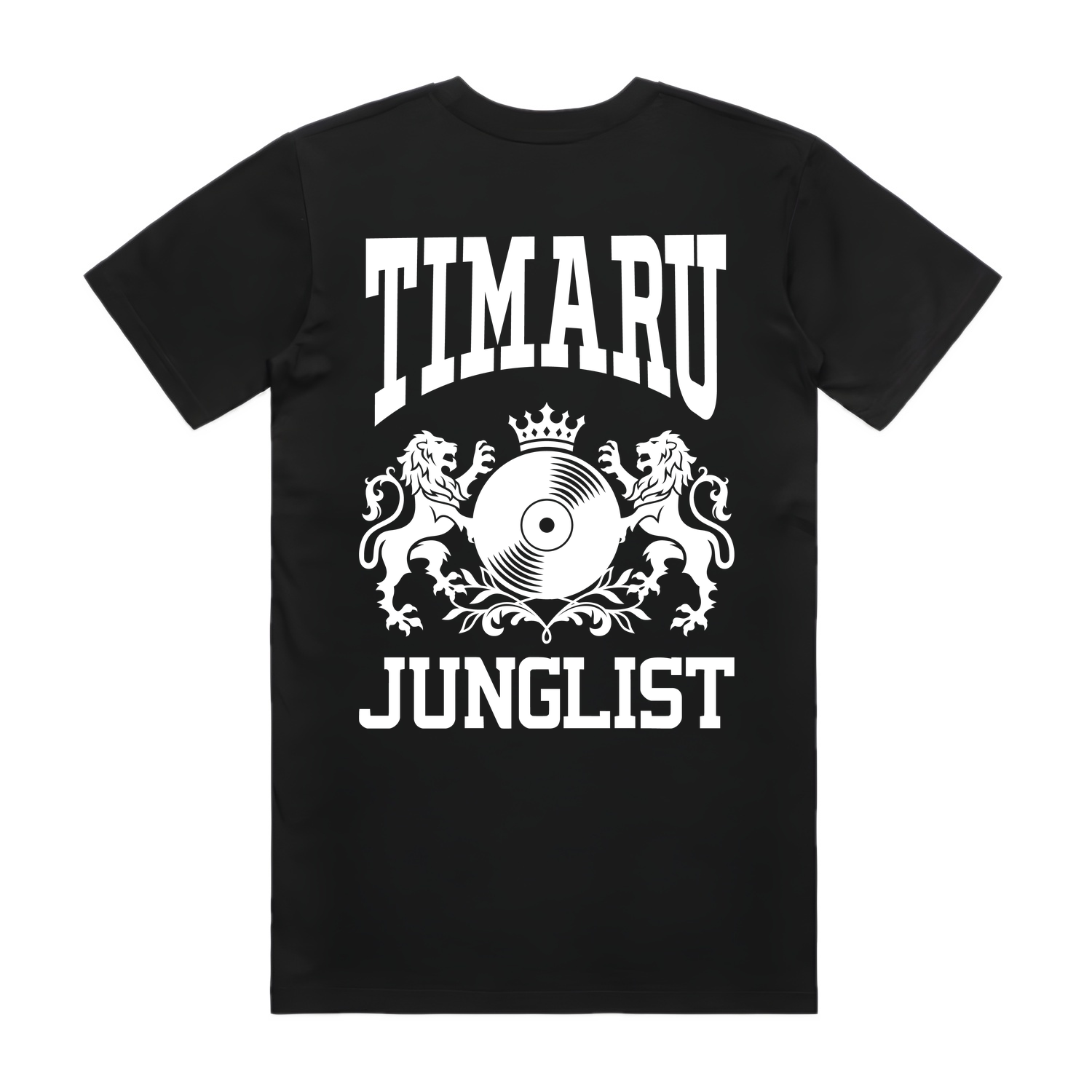 Mens TIMARU JUNGLIST Tee - Black (back)