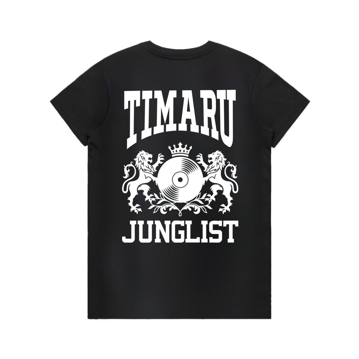 Womens TIMARU JUNGLIST Tee - Black (back)
