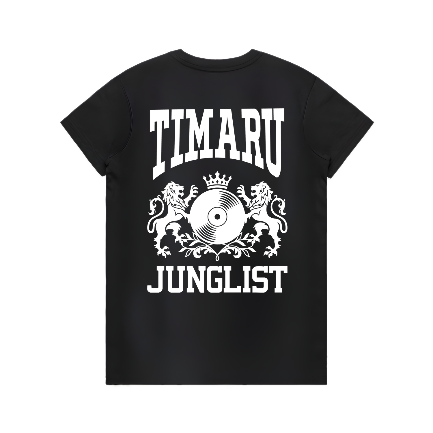 Womens TIMARU JUNGLIST Tee - Black (back)