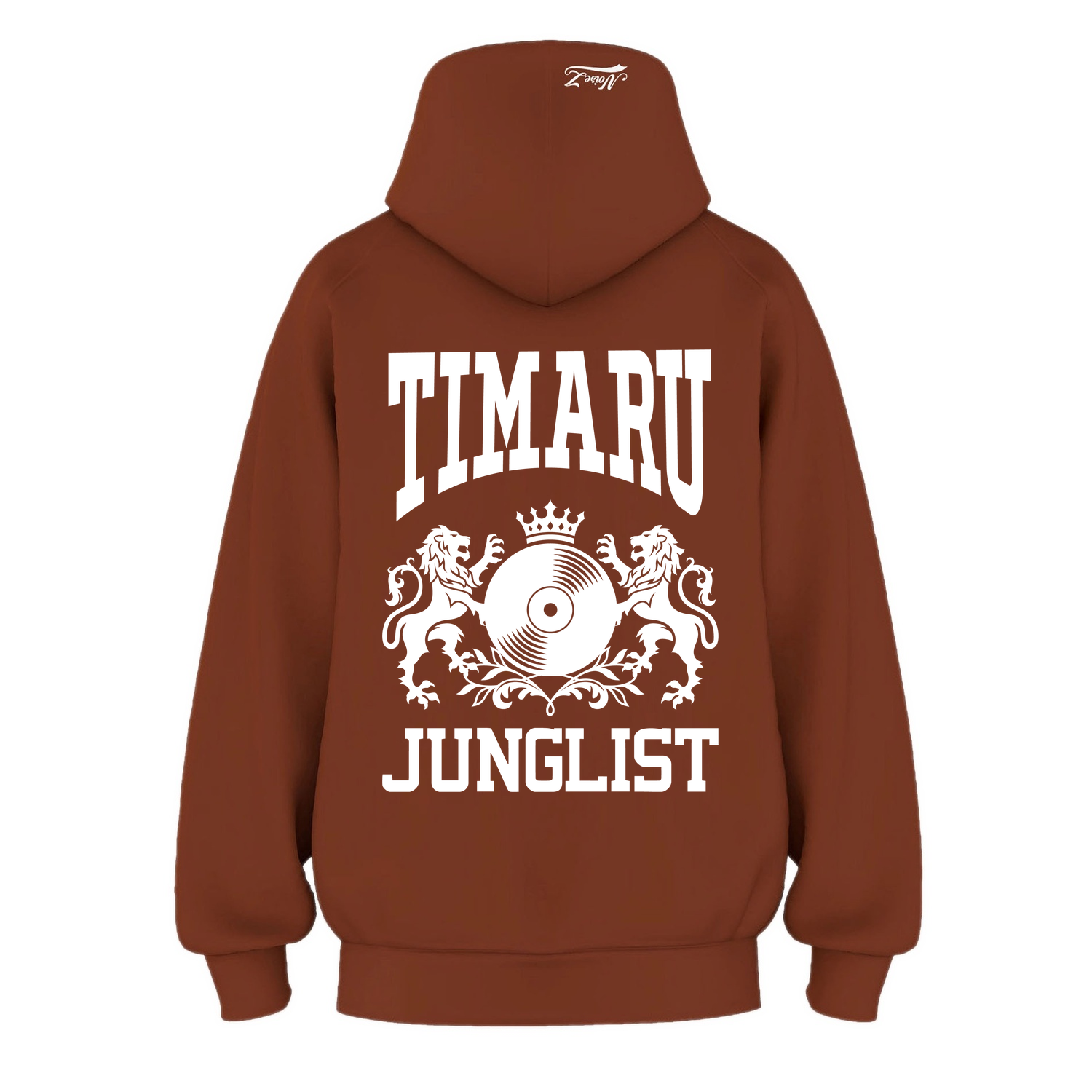 Mens TIMARU JUNGLIST Hoodie - Clay (back)