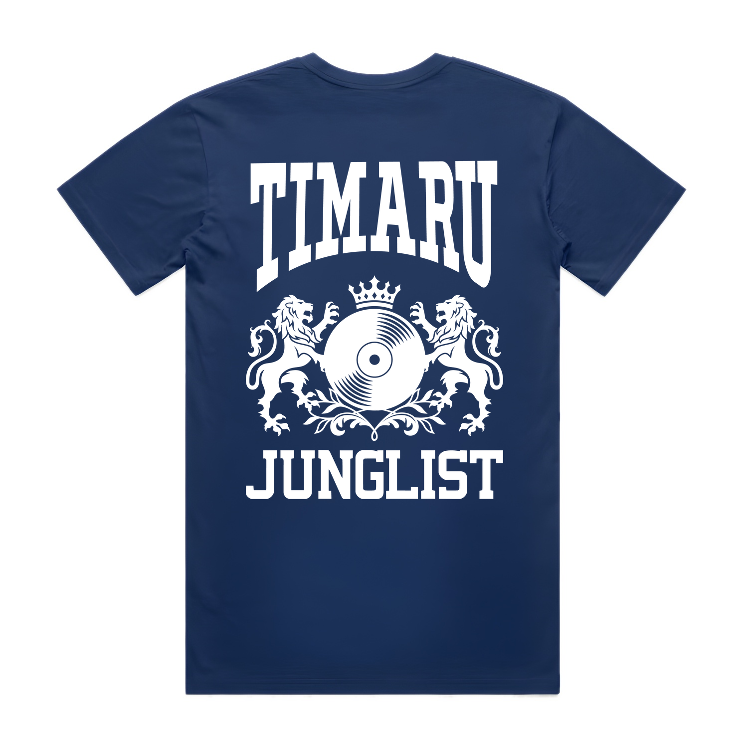 Mens TIMARU JUNGLIST Tee - Cobalt Blue (back)