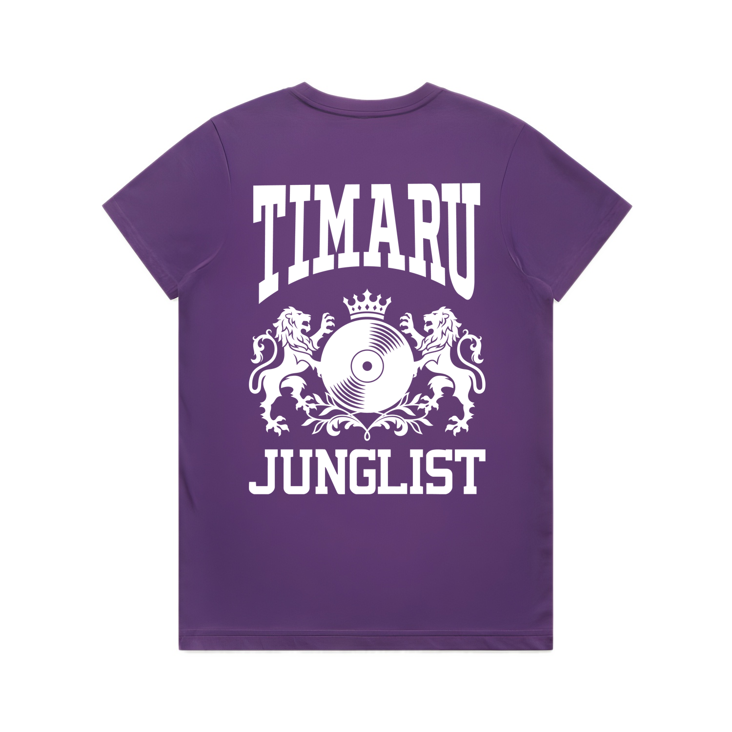 Womens TIMARU JUNGLIST Tee - Purple (back)
