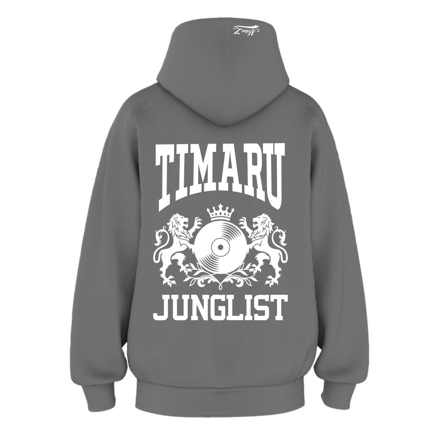 Mens TIMARU JUNGLIST Hoodie - Shadow (back)