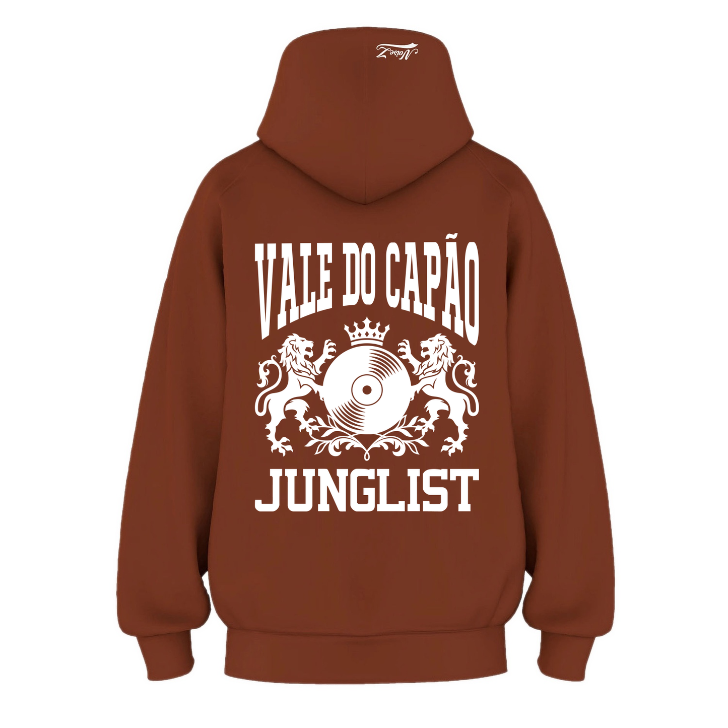Mens VALE DO CAPÃO JUNGLIST Hoodie - Clay (back)