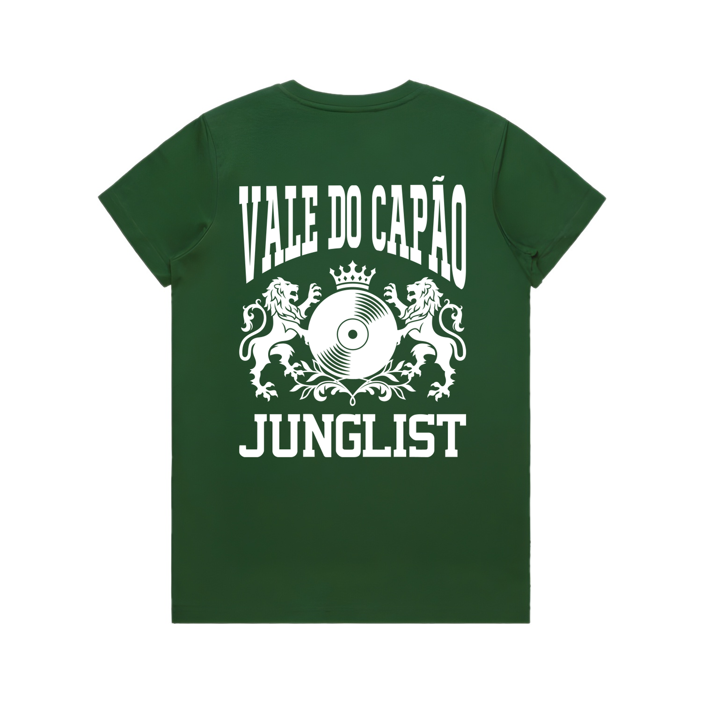 Womens VALE DO CAPÃO JUNGLIST Tee - Forest Green (back)