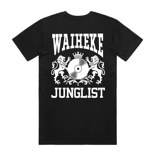 Mens WAIHEKE JUNGLIST Tee - Black (back)