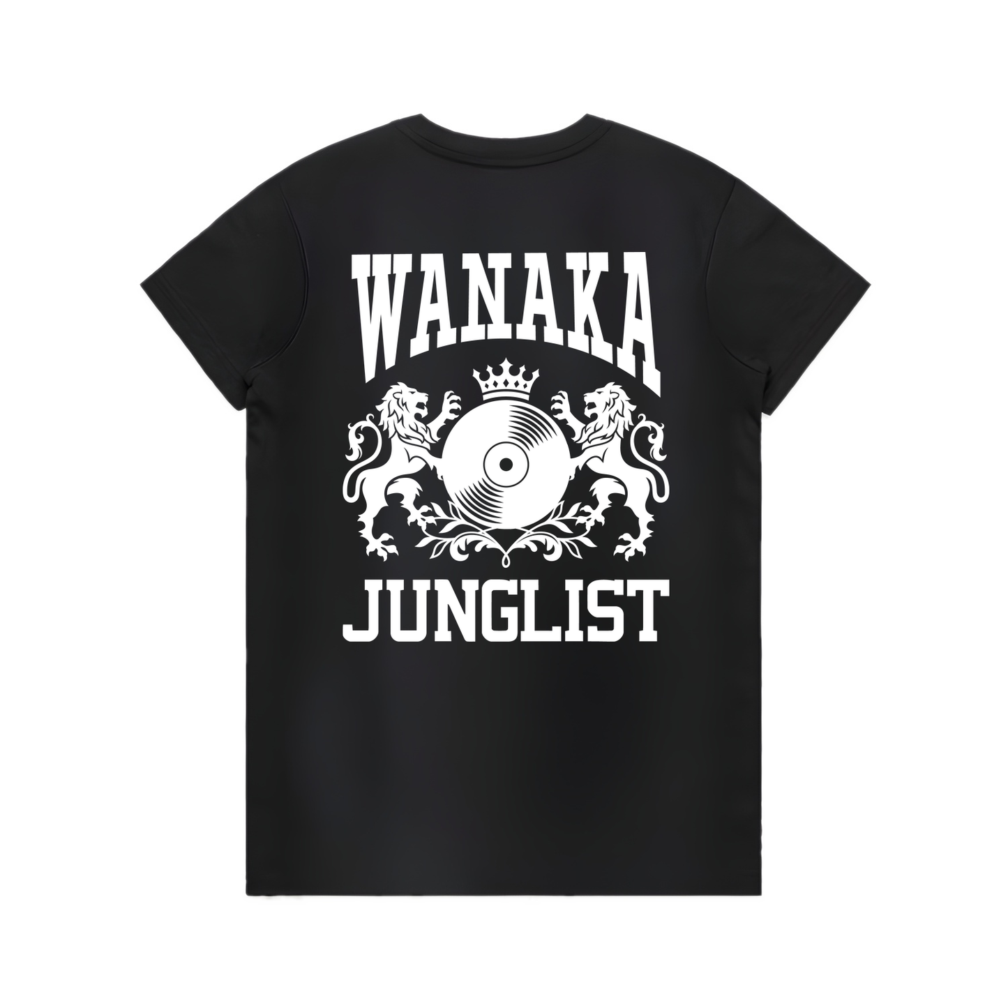 Womens WANAKA JUNGLIST Tee - Black (back)