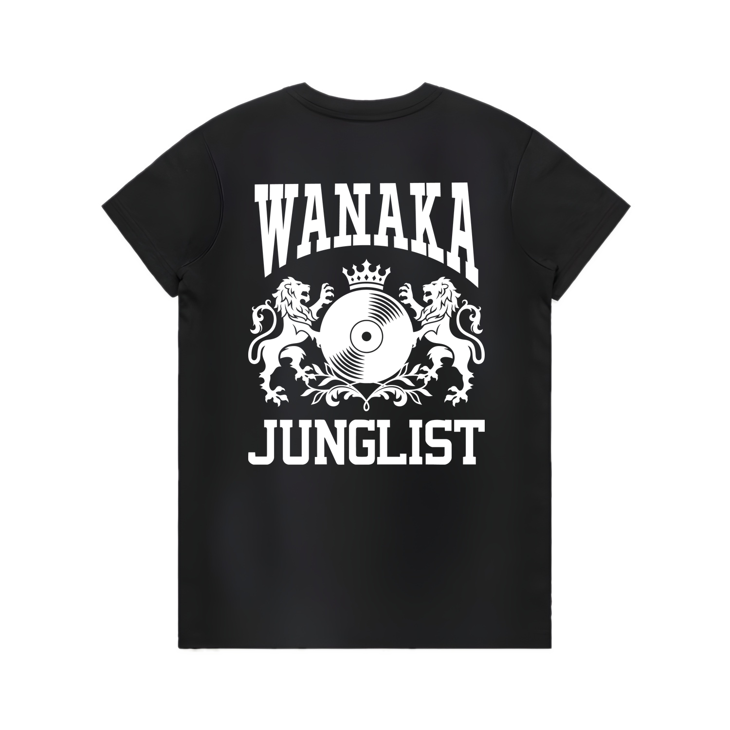 Womens WANAKA JUNGLIST Tee - Black (back)