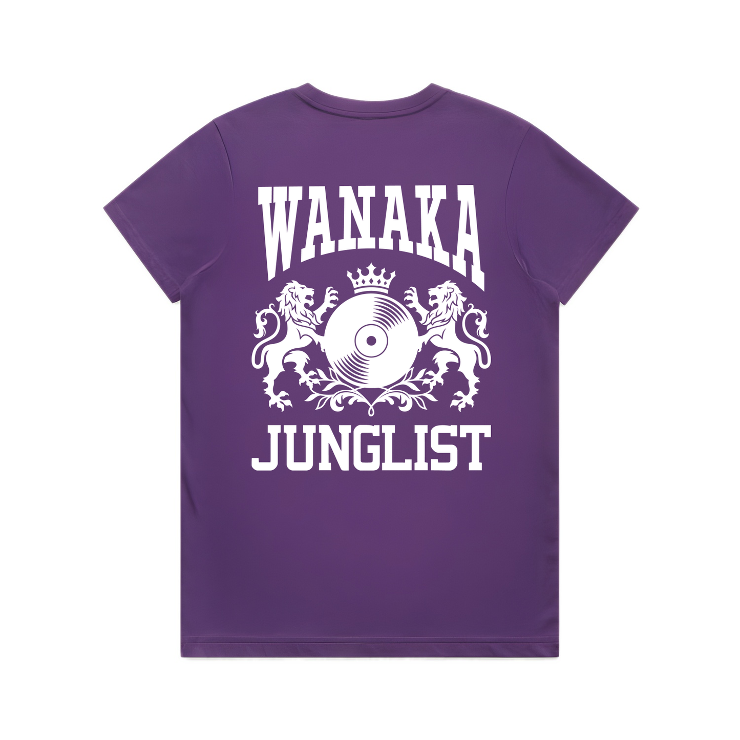Womens WANAKA JUNGLIST Tee - Purple (back)