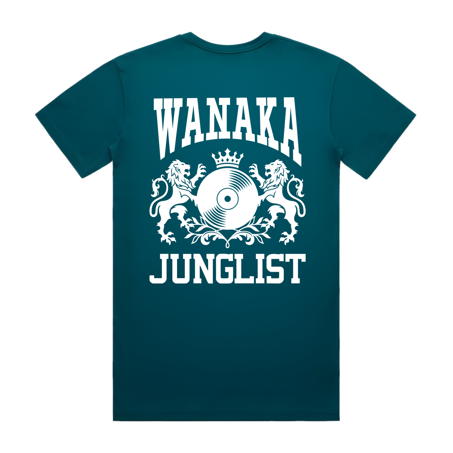 Mens WANAKA JUNGLIST Tee - Atlantic (back)