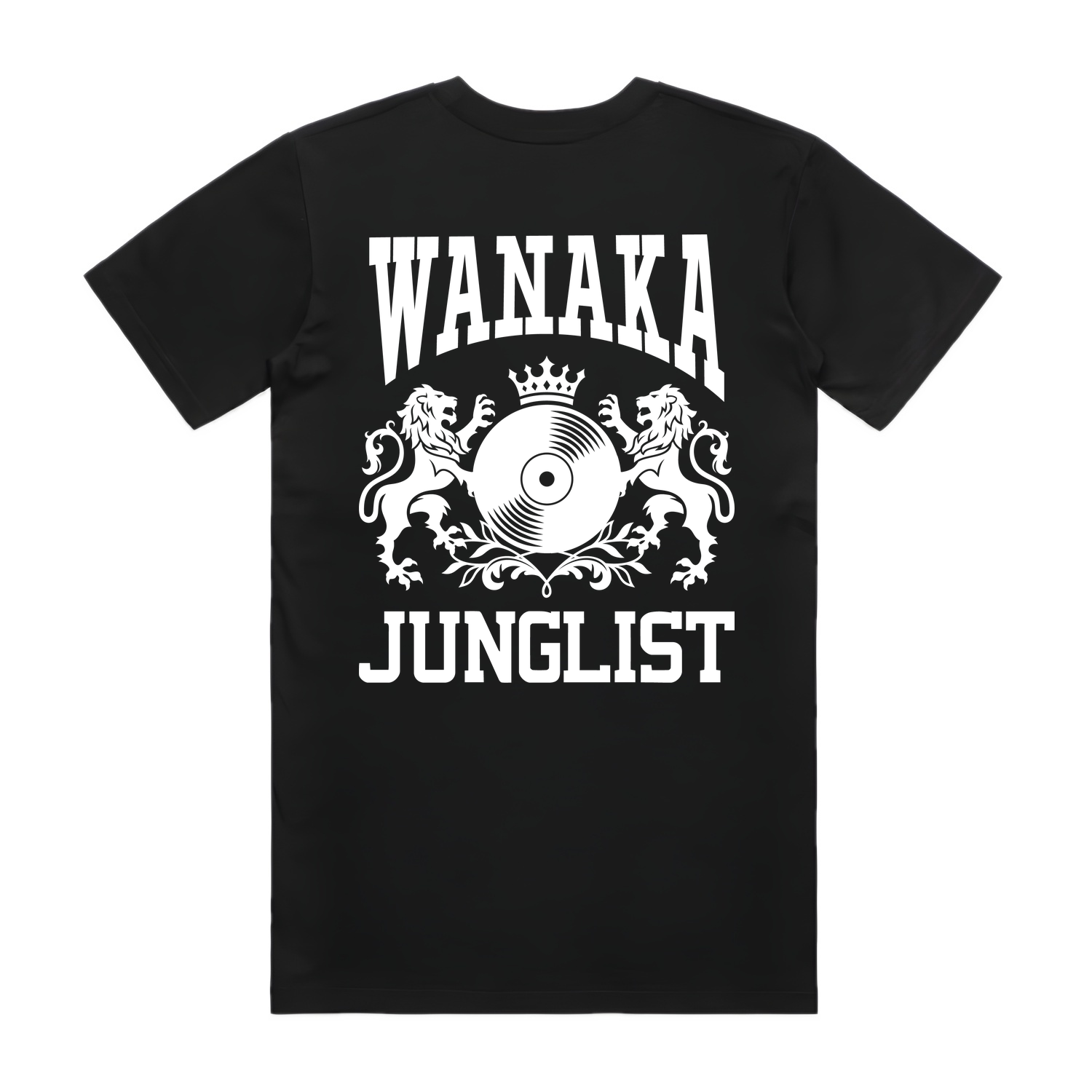 Mens WANAKA JUNGLIST Tee - Black (back)