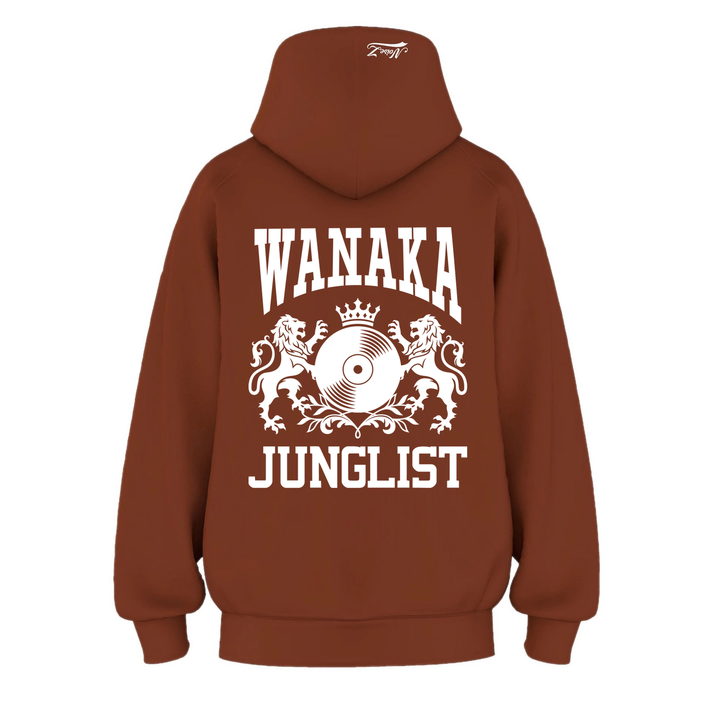 Mens WANAKA JUNGLIST Hoodie - Clay (back)