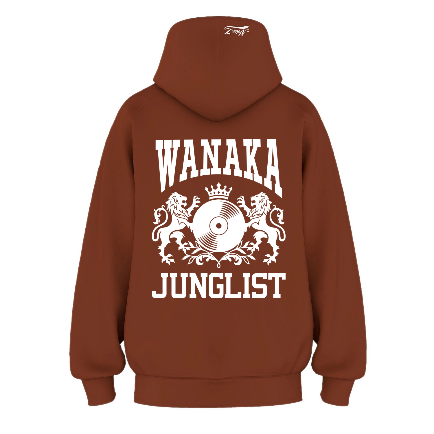 Mens WANAKA JUNGLIST Hoodie - Clay (back)
