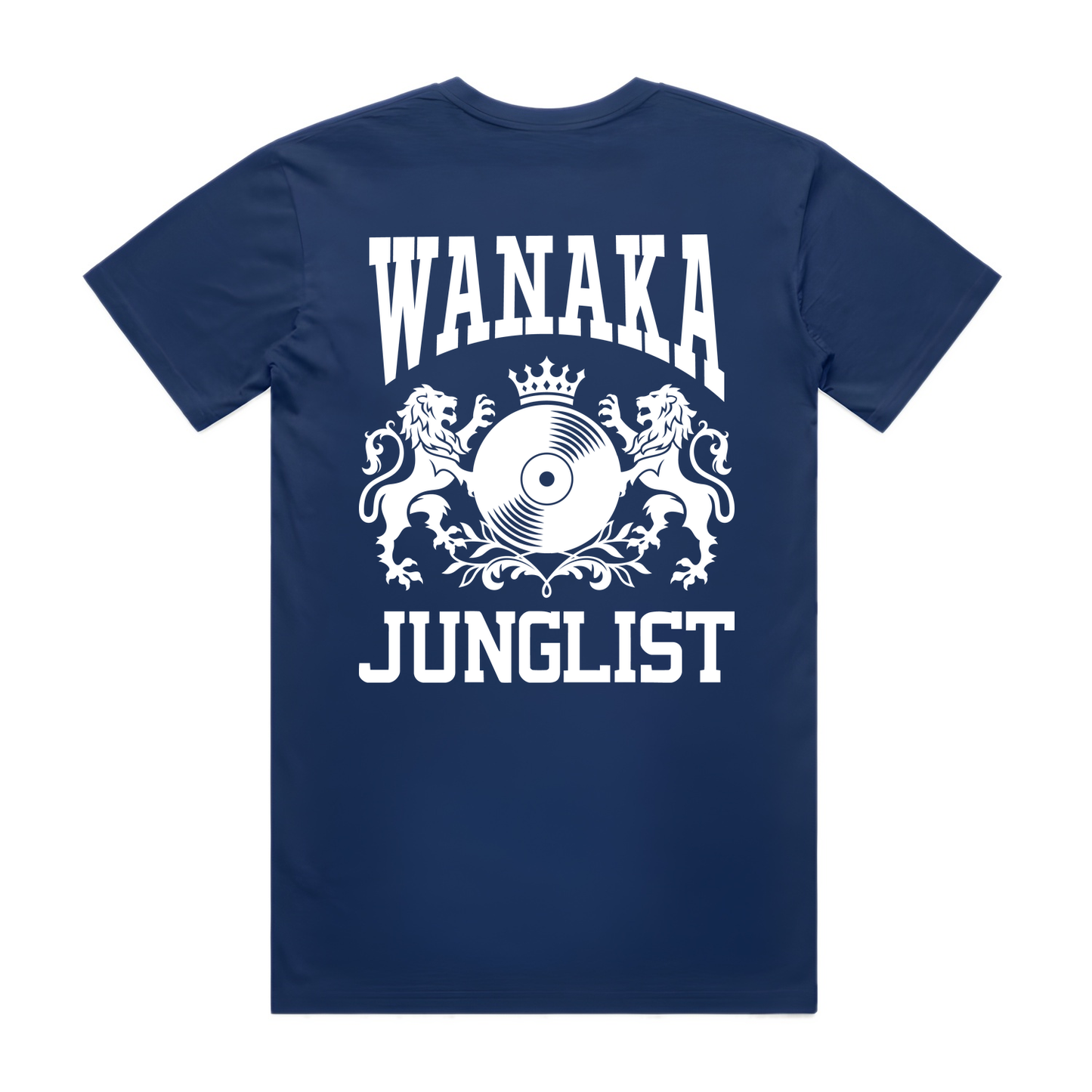 Mens WANAKA JUNGLIST Tee - Cobalt Blue (back)