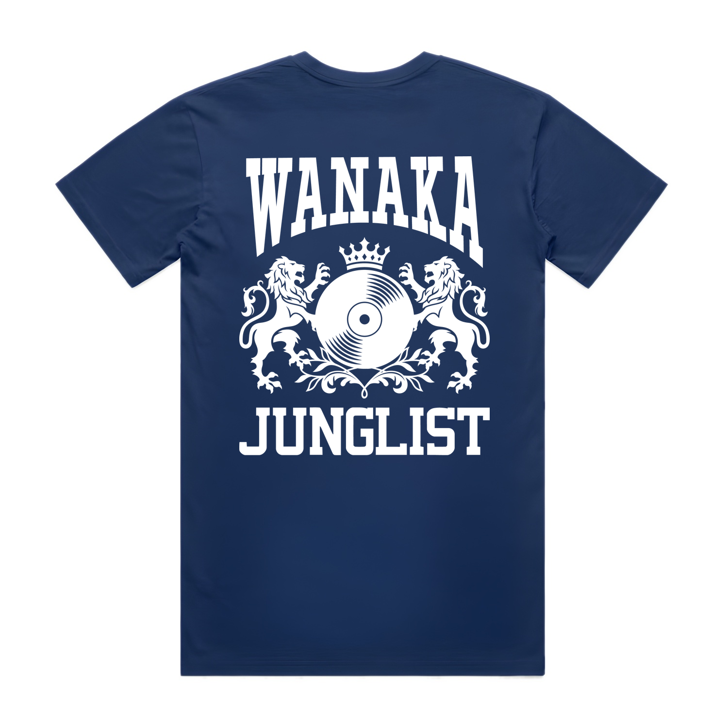 Mens WANAKA JUNGLIST Tee - Cobalt Blue (back)
